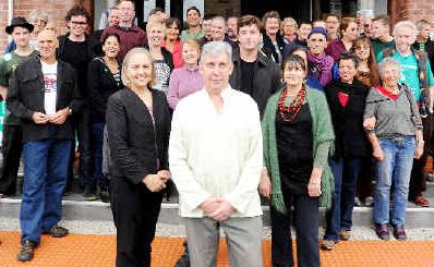 Preparing for the polls: Greens party MP Lee Rhiannon (front left), Greens candidate for Richmond Joe (Giovanni) Ebono (white top), Greens candidate for Page Jeff Johnson (black top) and Byron Shire Mayor Jan Barham gathered for a state conference in Mullumbimby over the weekend. Preparing for the polls: Greens party MP Lee Rhiannon (front left), Greens candidate for Richmond Joe (Giovanni) Ebono (white top), Greens candidate for Page Jeff Johnson (black top) and Byron Shire Mayor Jan Barham gathered for a state conference in Mullumbimby over the weekend.